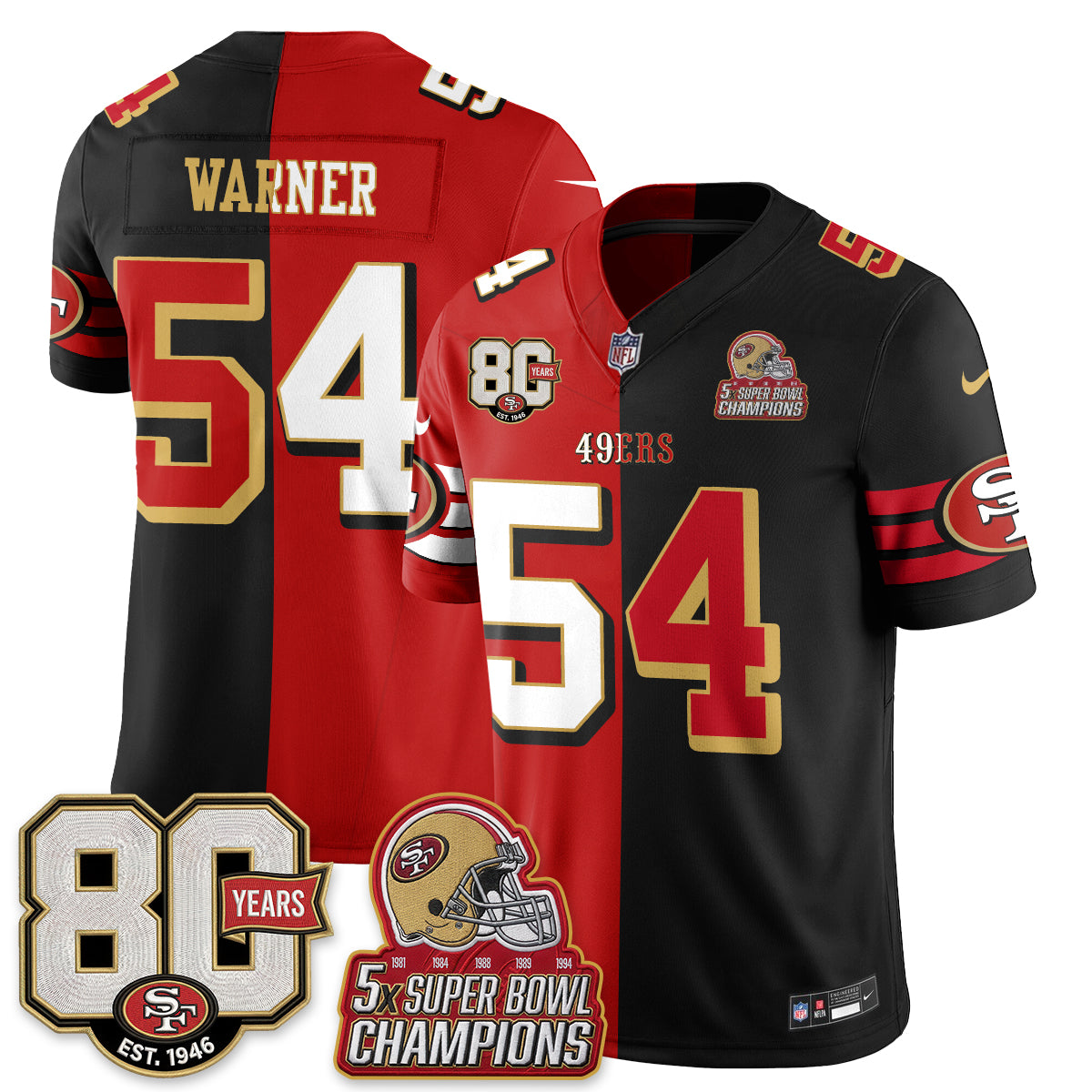 SF Split Style Vapor Jersey - Stitched