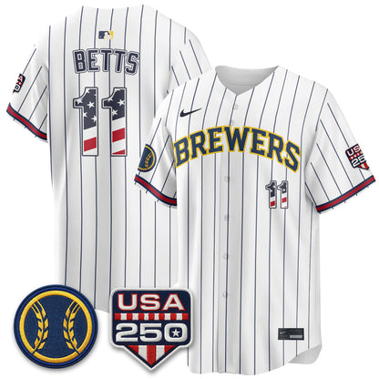 MIL Fourth of July Vapor Limited Jersey - Stitched