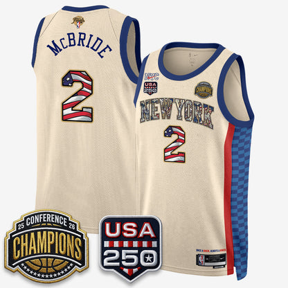 NYK 2026 NBA Eastern Conference Champions x Fourth of July Vapor Jersey - Stitched