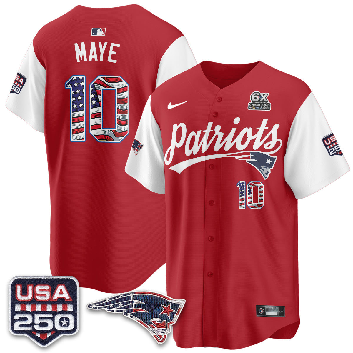 NE America Edition Vapor Jersey - Stitched