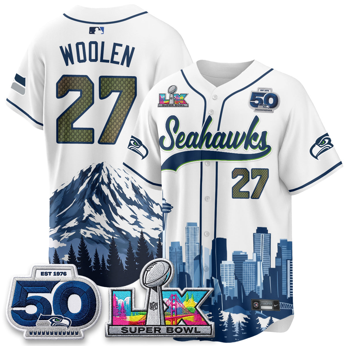 SEA City Edition Vapor Baseball Jersey - Stitch