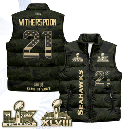 SEA 2026 Salute to Service Puffer Vest - Printed