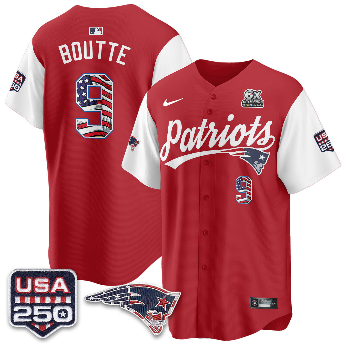NE America Edition Vapor Jersey - Stitched