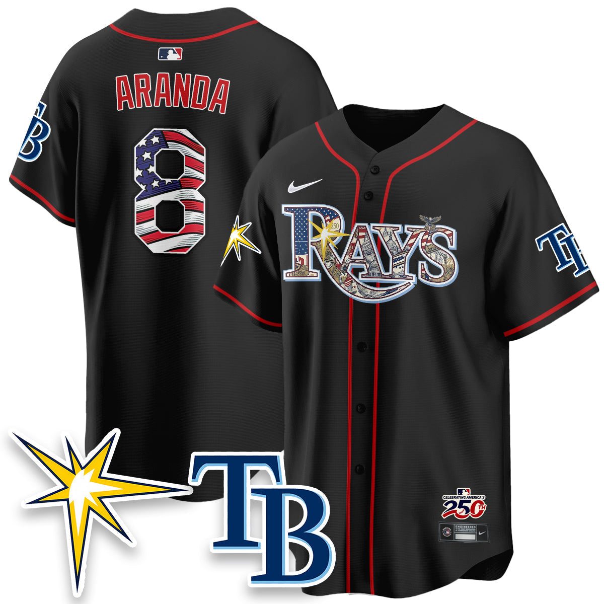 TB Independence Day USA 2026 Vapor Limited Jersey - Stitched