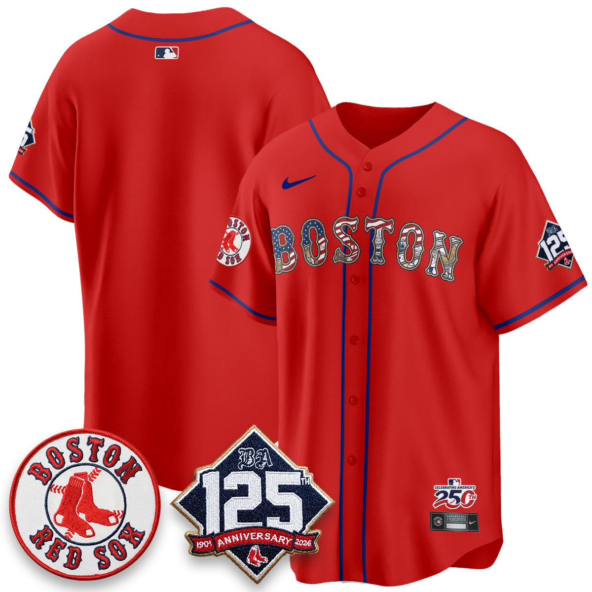 BOS 2026 Independence Day USA Vapor Limited Jersey - Stitched-DTD