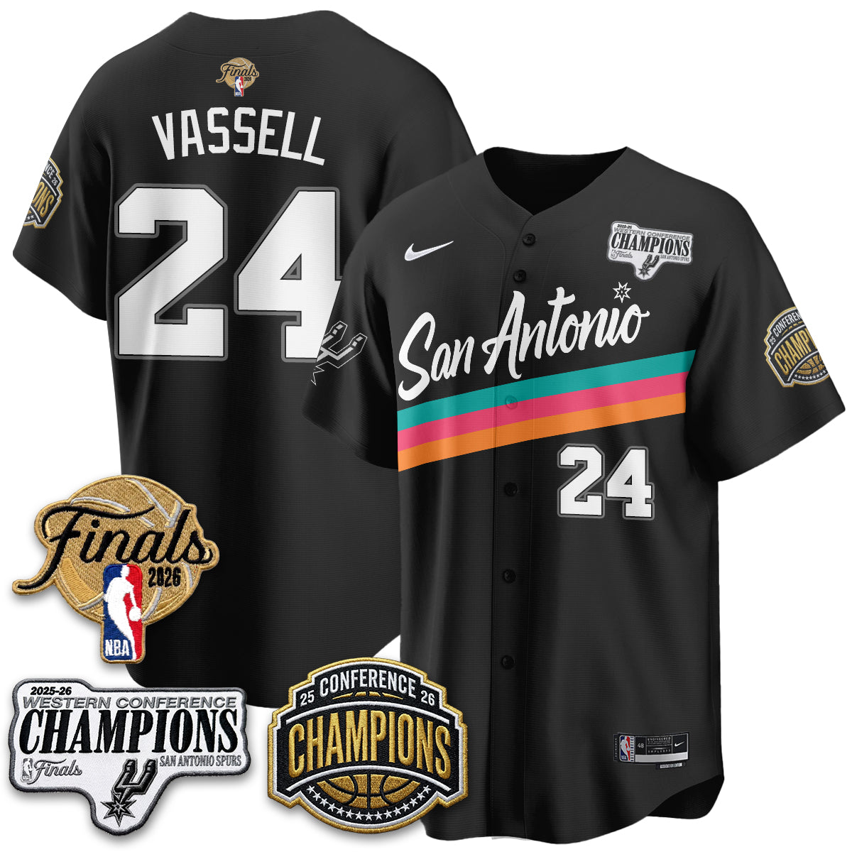 SAS 2026 Basketball Finals Vapor Jersey - Stitched