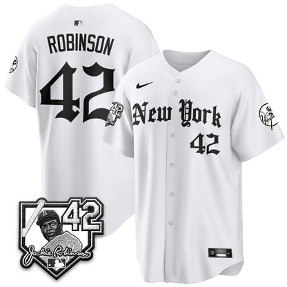 NYY 2026 Jackie Robinson Day Gothic Vapor Limited Jersey - Stitched