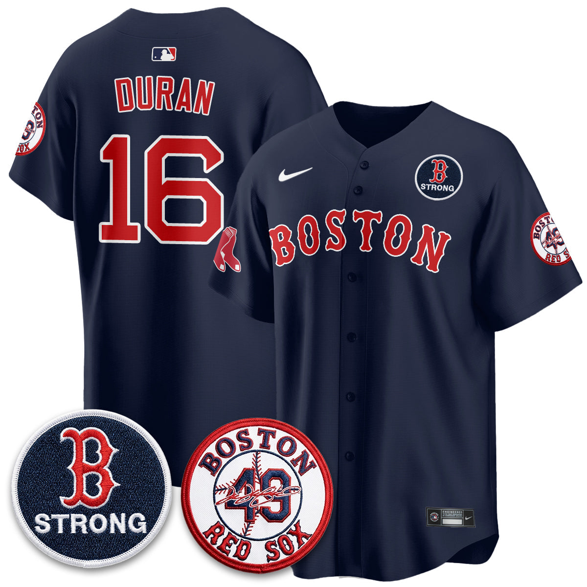 BOS Tim Wakefield Memorial Patch Vaper Premier Limited Jersey - Stitched V2