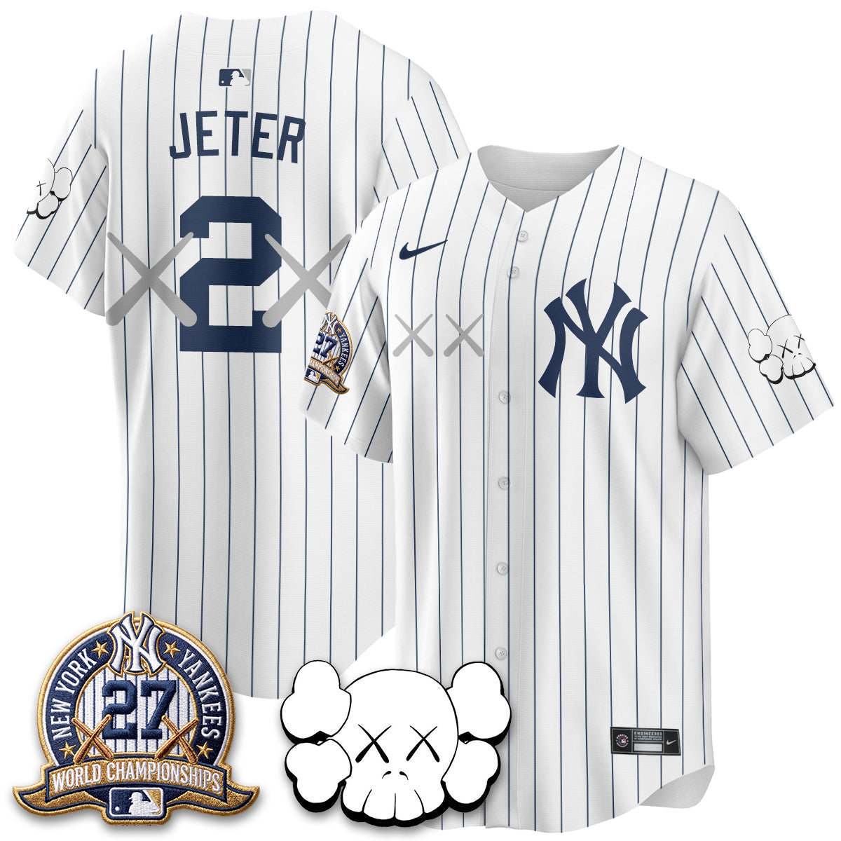 NYY x KAWS Edition Vapor Jersey - Stitched