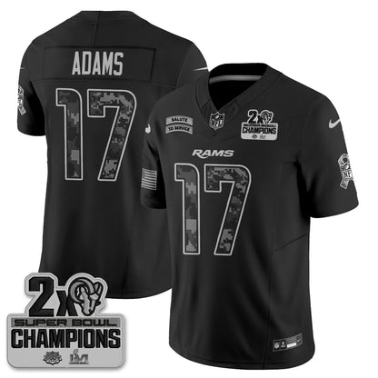 Los Angeles Rams 2026 Salute To Service Vapor Jersey V2- Stitched