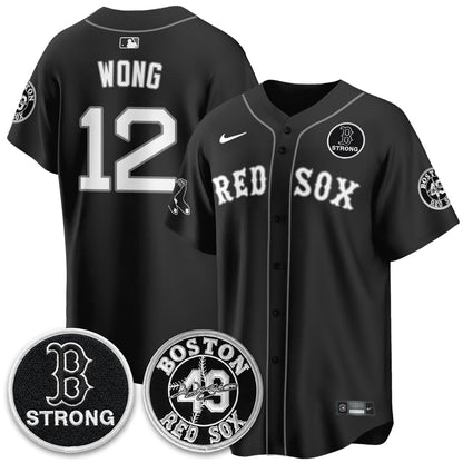 BOS Tim Wakefield Memorial Patch Vaper Premier Limited Jersey - Stitched V2