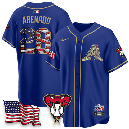 ARI 2026 Independence Day USA Vapor Limited Jersey - Stitched