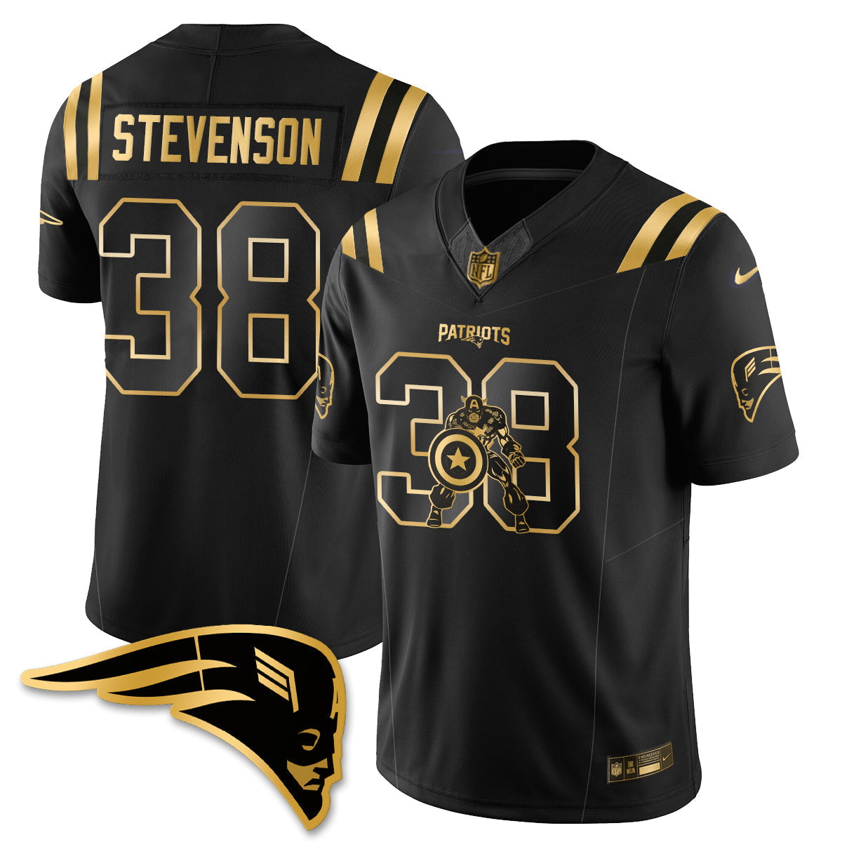 NE x Vibranium Shield Edition Vapor Jersey - Stitched