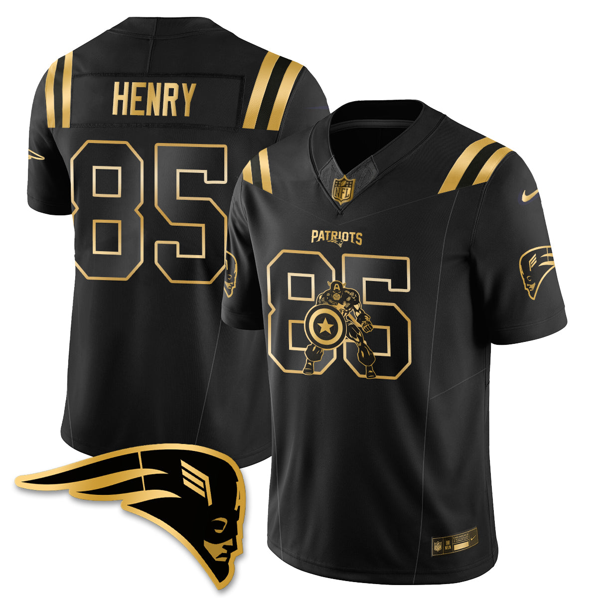 NE x Vibranium Shield Edition Vapor Jersey - Stitched