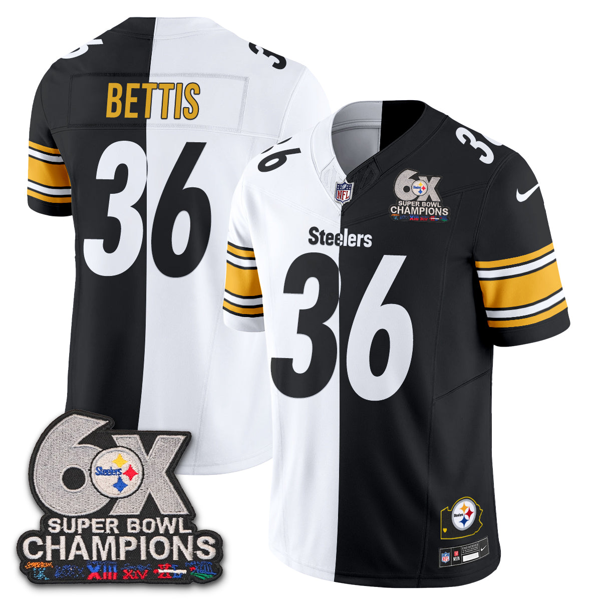 PIT 6x SBowl Split Edition Vapor Jersey - Stitched
