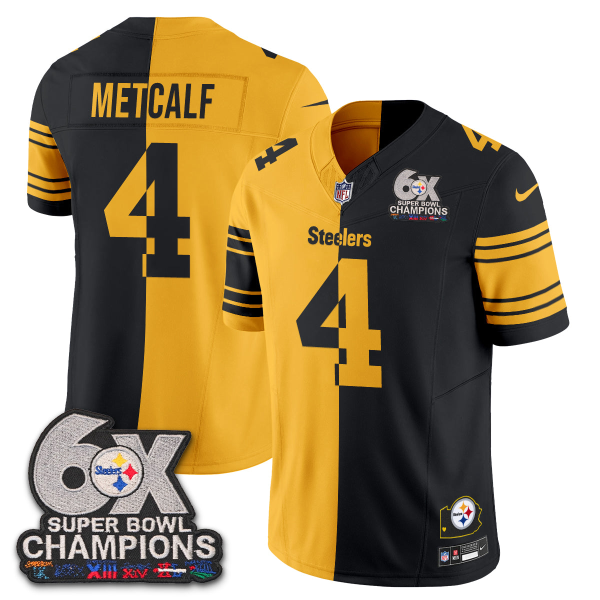 PIT 6x SBowl Split Edition Vapor Jersey - Stitched