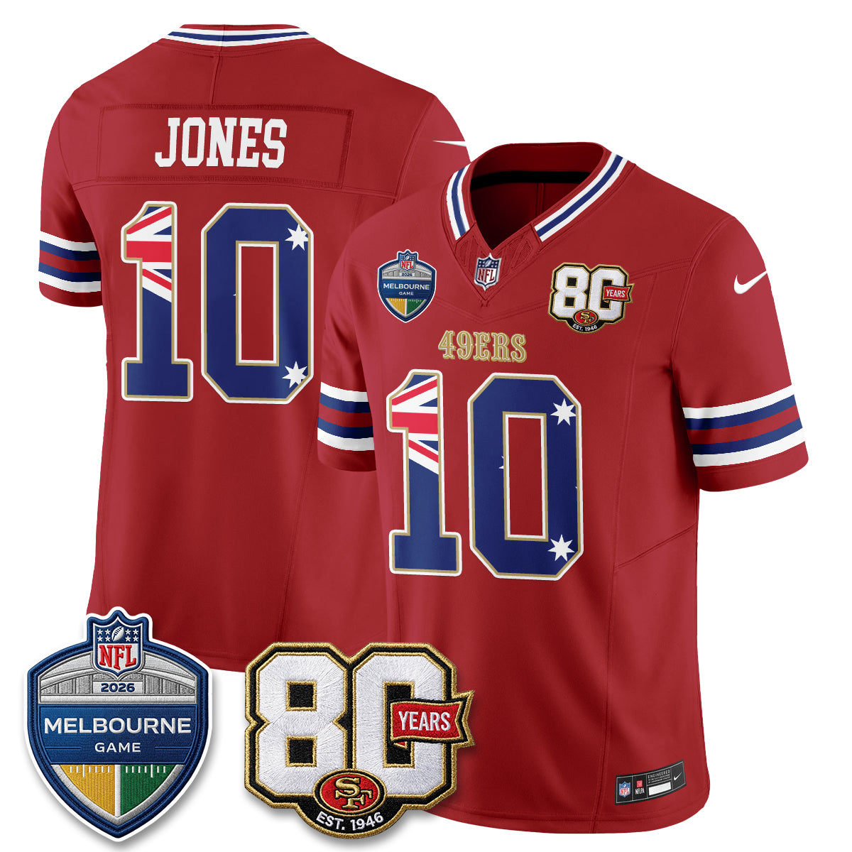 SF Melbourne Game 2026 Vapor Jersey - Stitched