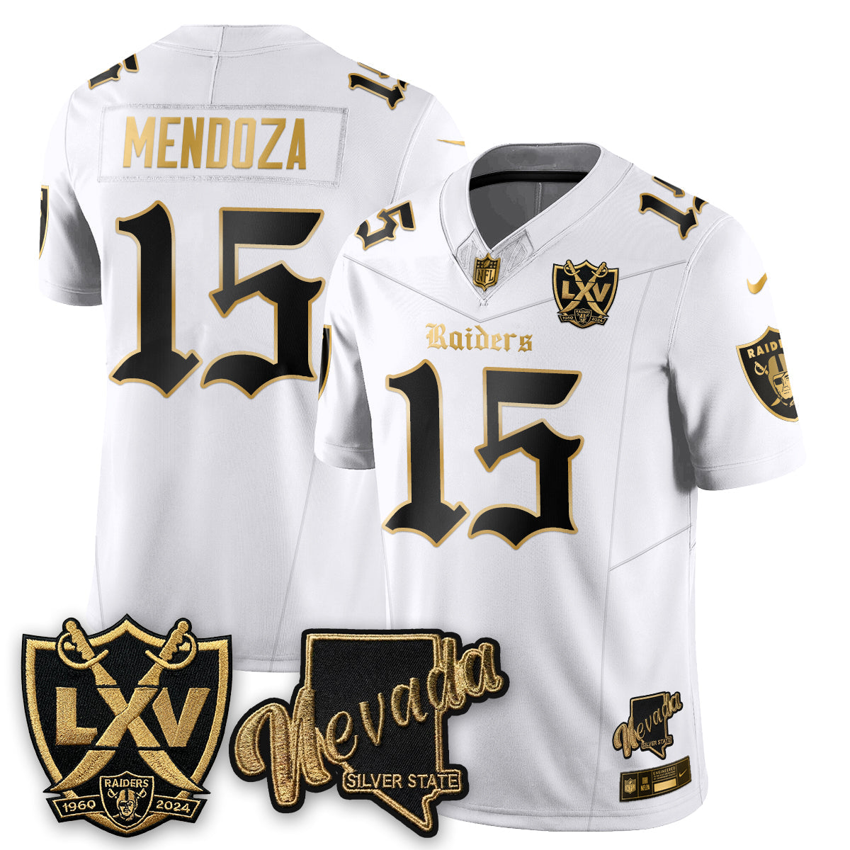 LVR Fernando Mendoza No.1 #15 Gothic Edition Jersey - Stitched V2