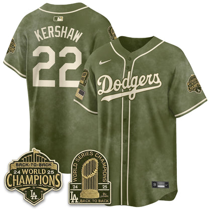 LAD New Era Olive 2026 Armed Forces Day Jersey -Stitched