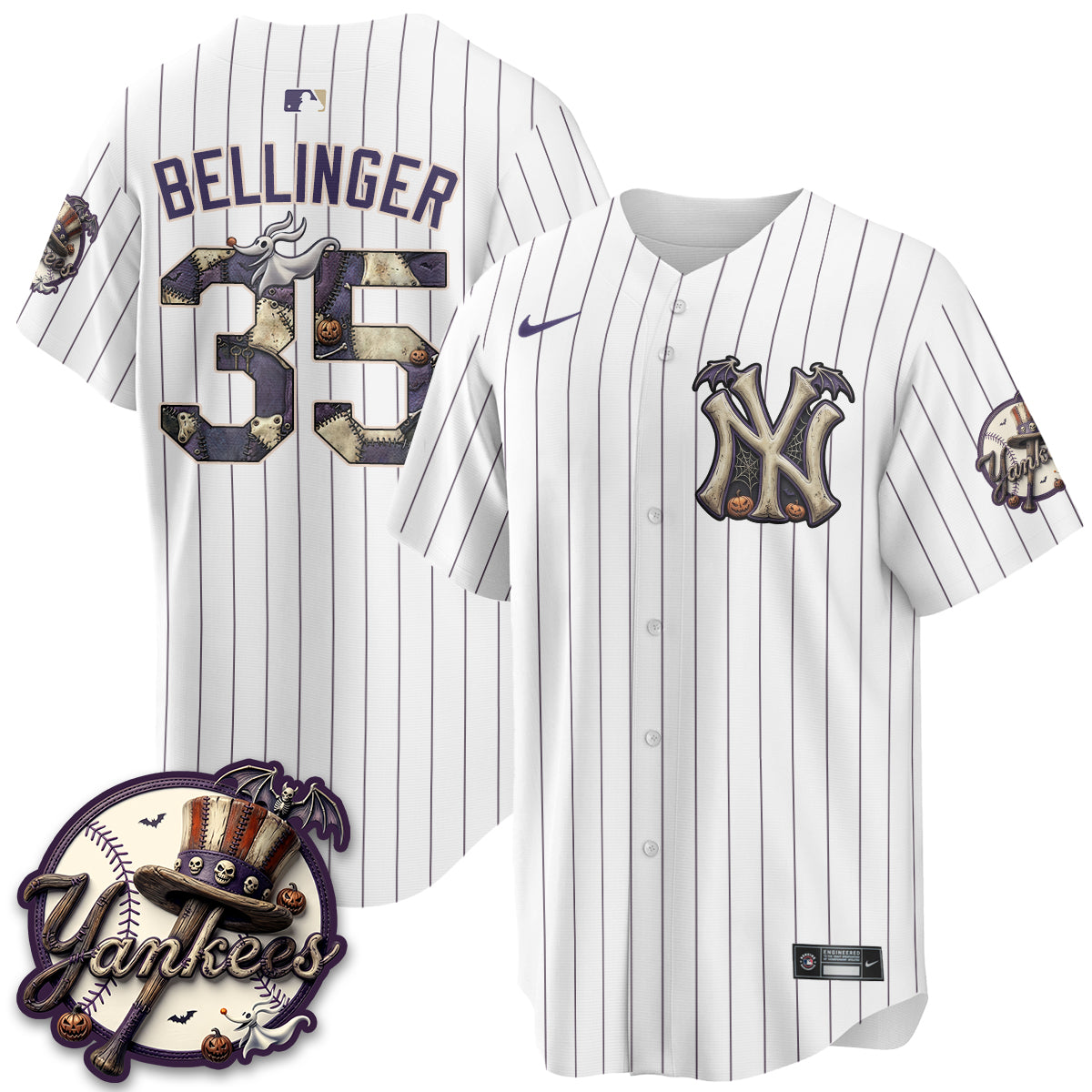 NYY Nightmare Edition Vapor Jersey - Printed