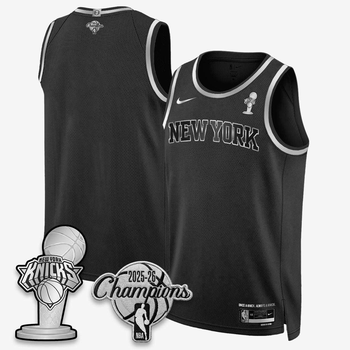 NYK 2026 NBA Champions Gold Edition Vapor Jersey - Stitched