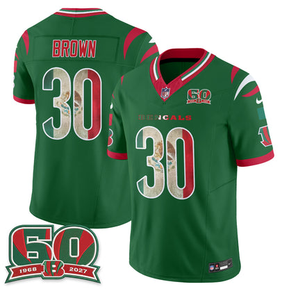 Cincinnati Bengals Mexico Edition Vapor Jersey - Stitched