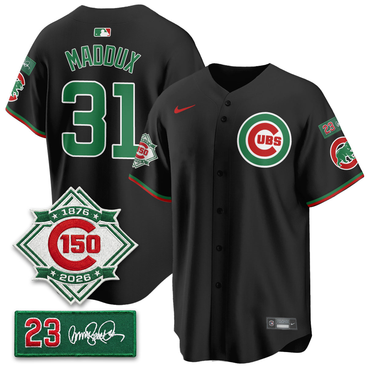 CHC Limited Mexico Jersey - 150th Anniversary + Ryne Sandberg Tribute Patch Stitched