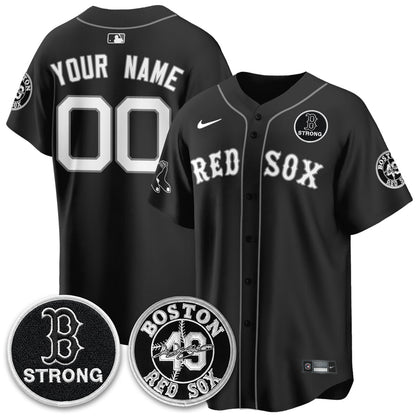 BOS Tim Wakefield Memorial Patch Vaper Premier Limited Custom Jersey - Stitched V2