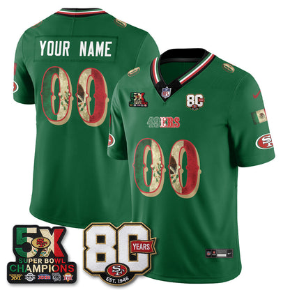 SF Mexican Edition Vapor Custom Jersey - Stitched