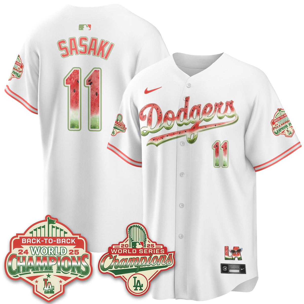 LAD National Watermelon Day Vapor Jersey - Stitched