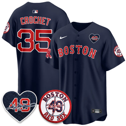 BOS Tim Wakefield Memorial Patch Vaper Premier Limited Jersey - Stitched