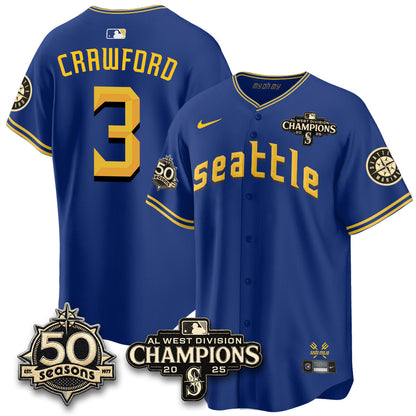SEA Vapor Premier Limited Jersey - 50th Anniversary & AL West Division Champions - Steelheads Community Funds - Stitched