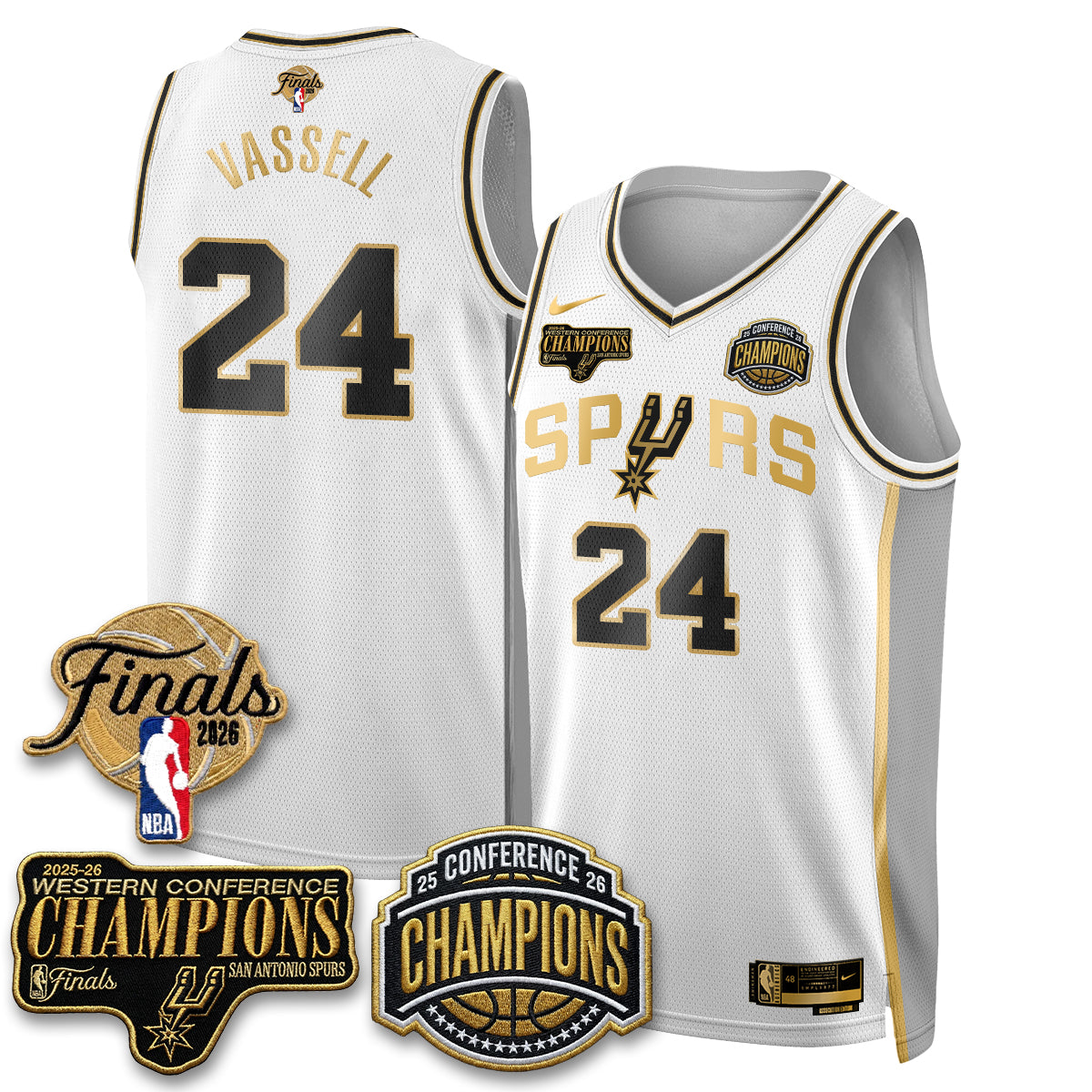 SAS 2026 NBA Western Conference Champions Vapor Special Edition Jersey - Stitched
