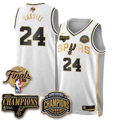 SAS 2026 NBA Western Conference Champions Vapor Special Edition Jersey - Stitched