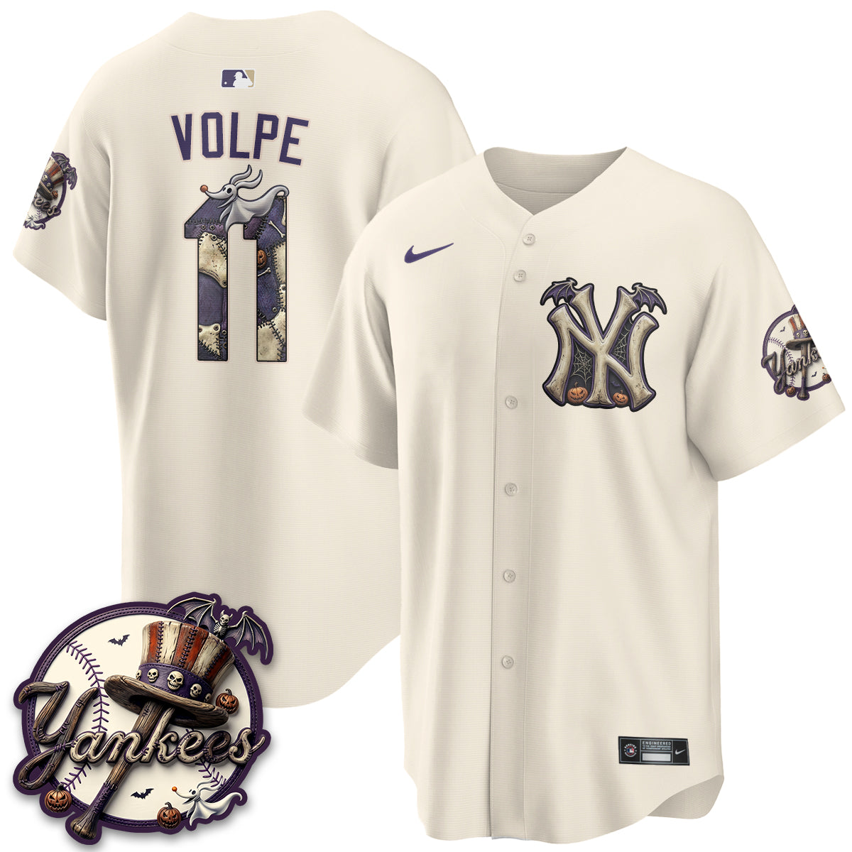 NYY Nightmare Edition Vapor Jersey - Printed