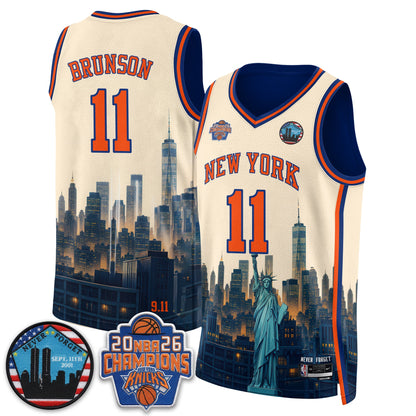 NYK Skyline Never Forget 9/11 Edition Vapor Jersey - Printed