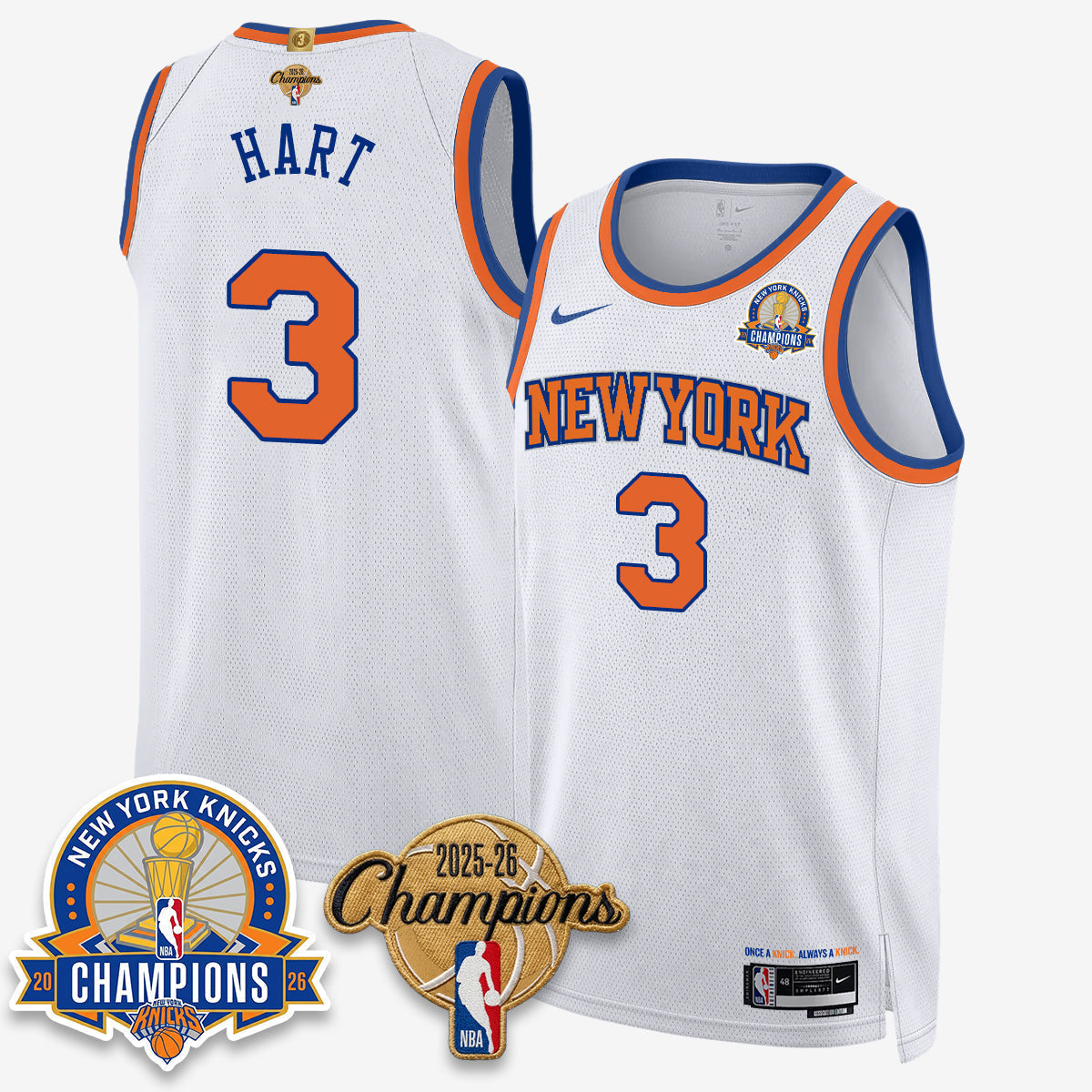 NYK 2026 Basketball Champions Special Edition Vapor Jersey V2- Stitched