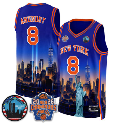 NYK Skyline Never Forget 9/11 Edition Vapor Jersey - Printed