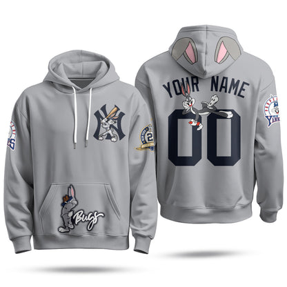 NYY Bunny Vapor Limited Custom Hoodie - Printed