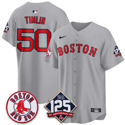 BOS 125th Anniversary Patch Vapor Jersey - Stitched-DTD