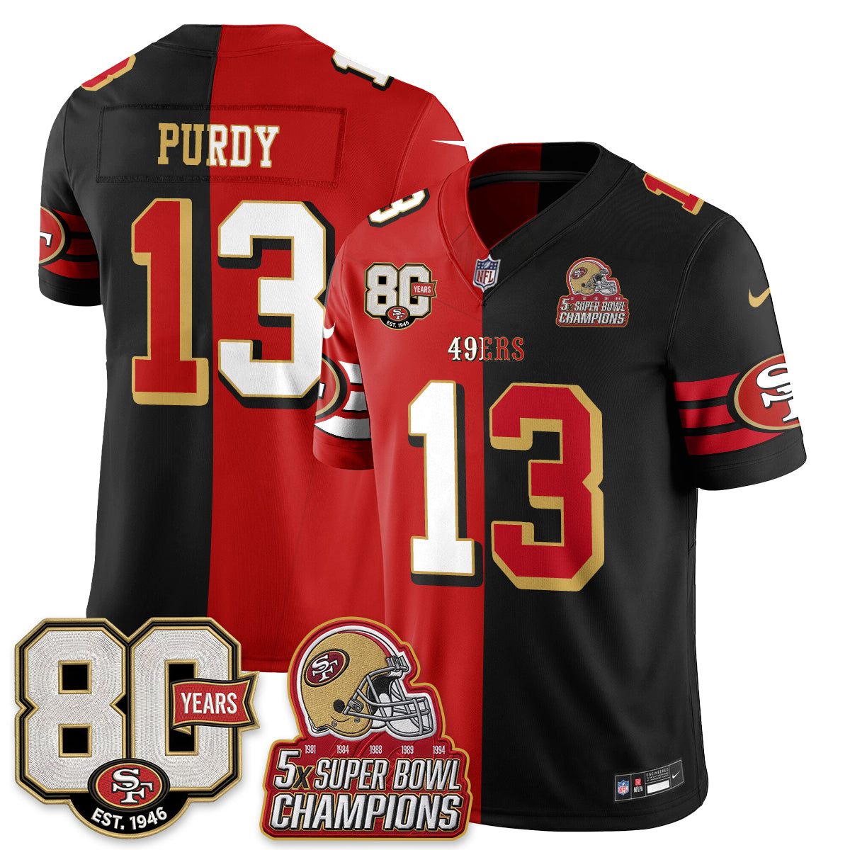 SF Split Style Vapor Jersey - Stitched