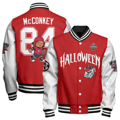 GB x Killer Doll Horror Movie Halloween 2026 Edition Baseball Jacket - Printed