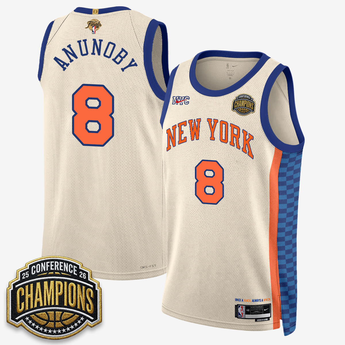 NYK 2026 NBA Finals City Edition Jersey V3- Stitched