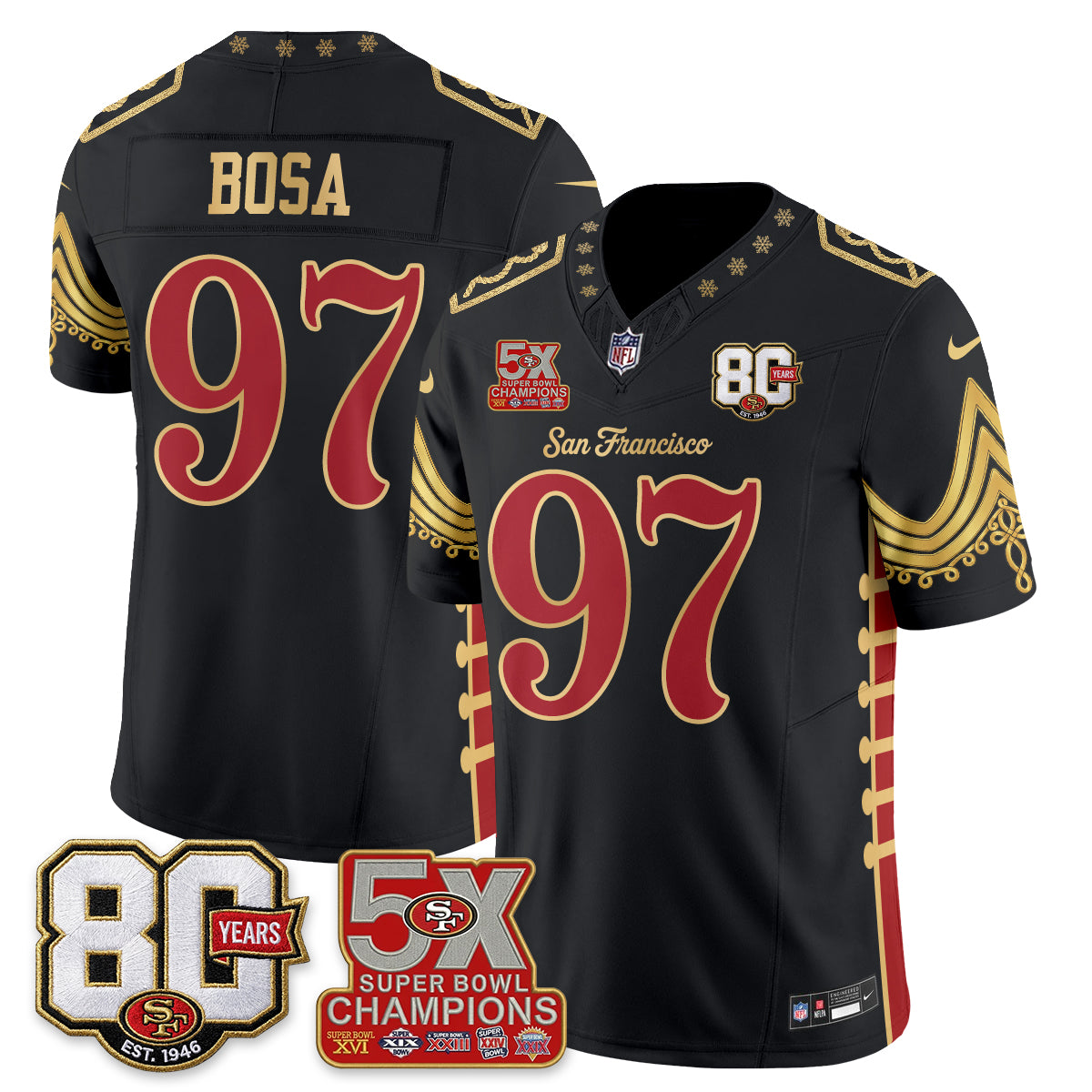SF Xmas Nutcracker Edition Vapor Jersey - Stitched