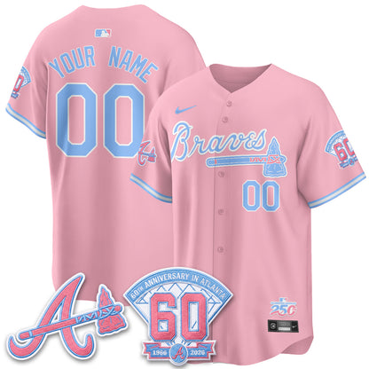 ATL x Bubblegum Vapor Custom Jersey - Stitched