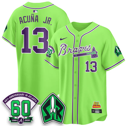 ATL 60th Anniversary Space Ranger Edition Vapor Limited Jersey - Stitched