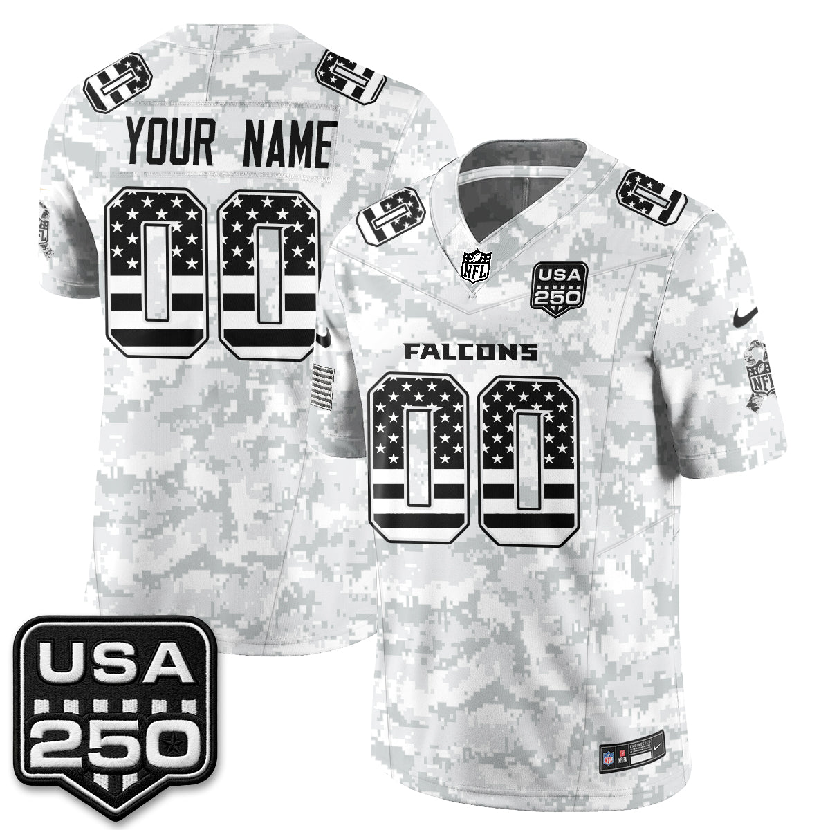 ATL 2026 Salute to Service Vapor Custom Jersey - Stitched