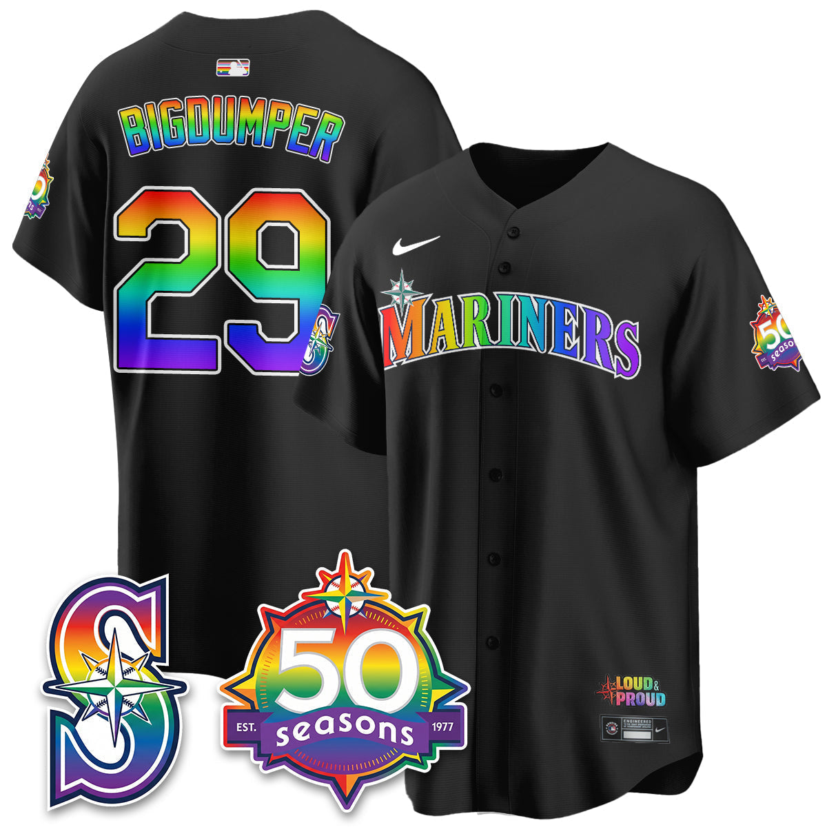 SEA Happy Pride Month Vapor Jersey - Stitched