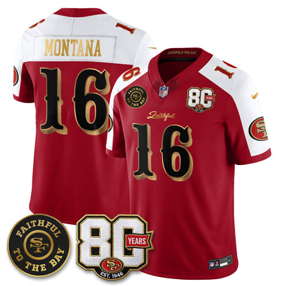SF “Rivalries” Vapor Limited Jersey - Faithful To The Bay Patch - Stitched