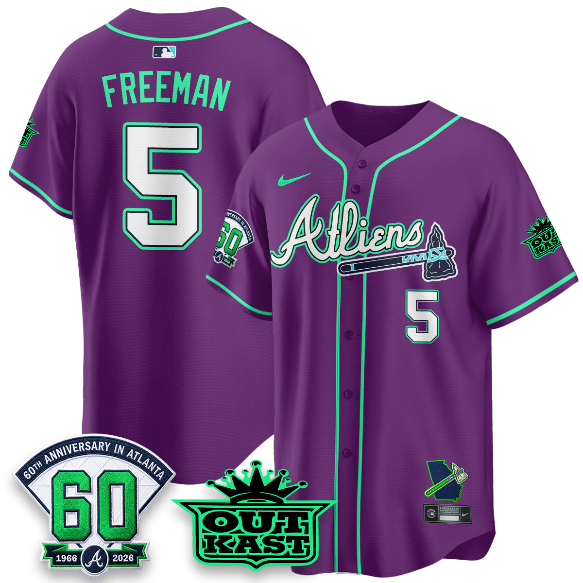 ATL x Atliens Cool Base Galaxy Version Jersey - Stitched-NQD
